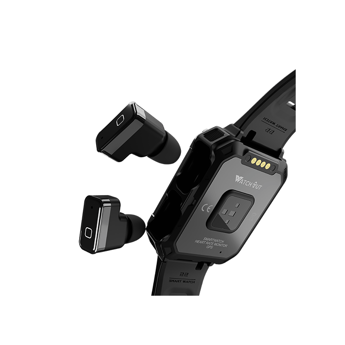 WearPods Smartwatch with inbuilt ear buds for GenZ