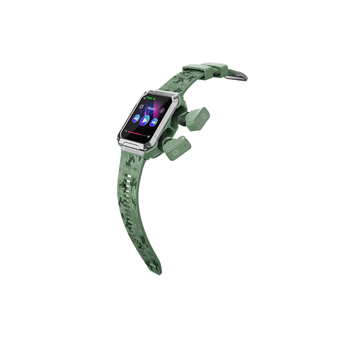 Bluetooth Earphones Integrated with Smartwatch Watchout Wearpods